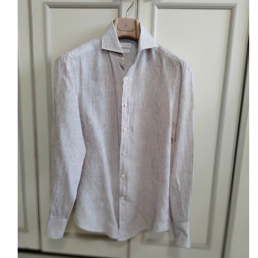 BRUNELLO CUCINELLI - 美品 ブルネロクチネリ メンズシャツ 長袖