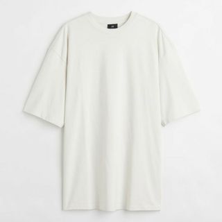 エイチアンドエム(H&M)の新品　H&M オーバーサイズ　ラウンドネック　T(Tシャツ/カットソー(半袖/袖なし))