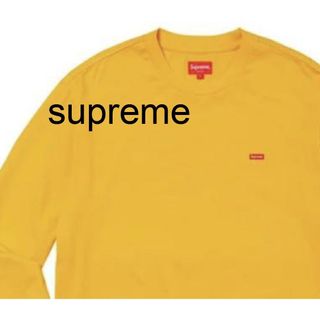 シュプリーム(Supreme)の完売品　シュプリーム スモール ボックス L/S Tシャツ イエロー(Tシャツ/カットソー(七分/長袖))