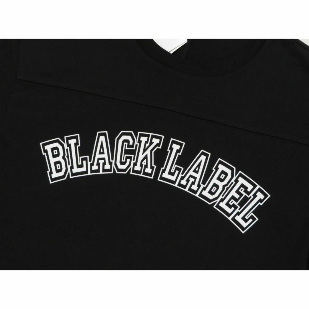 ブラックレーベル クレストブリッジ 黒のブランドロゴ入り半袖Tシャツ　Mサイズ