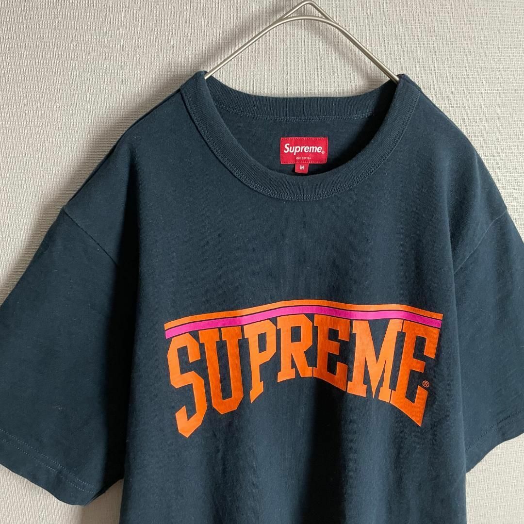 【入手困難モデル☆刺繍デザイン☆肉厚】シュプリーム ロゴ Tシャツ 半袖