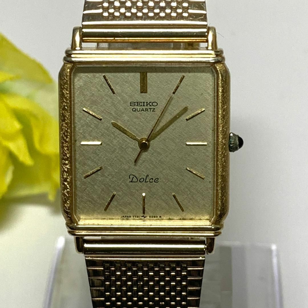 SEIKO(セイコー)の728 SEIKO セイコー ドルチェ メンズ 腕時計 電池交換済 クオーツ式 メンズの時計(腕時計(アナログ))の商品写真