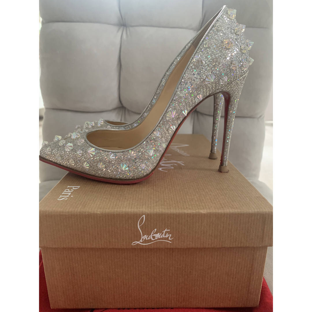 Christian Louboutin - ○限定品○美品○ルブタン ラメホワイト