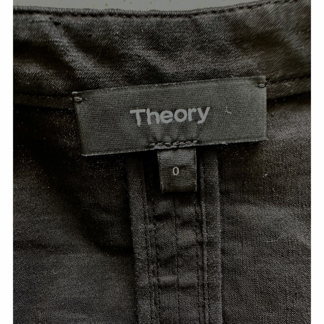 Theory セオリー リネン&レーヨン ストレッチノーカラー セットアップ