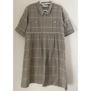 バーバリー(BURBERRY)のバーバリー  チェックワンピース　シャツワンピース　レトロワンピース(ひざ丈ワンピース)