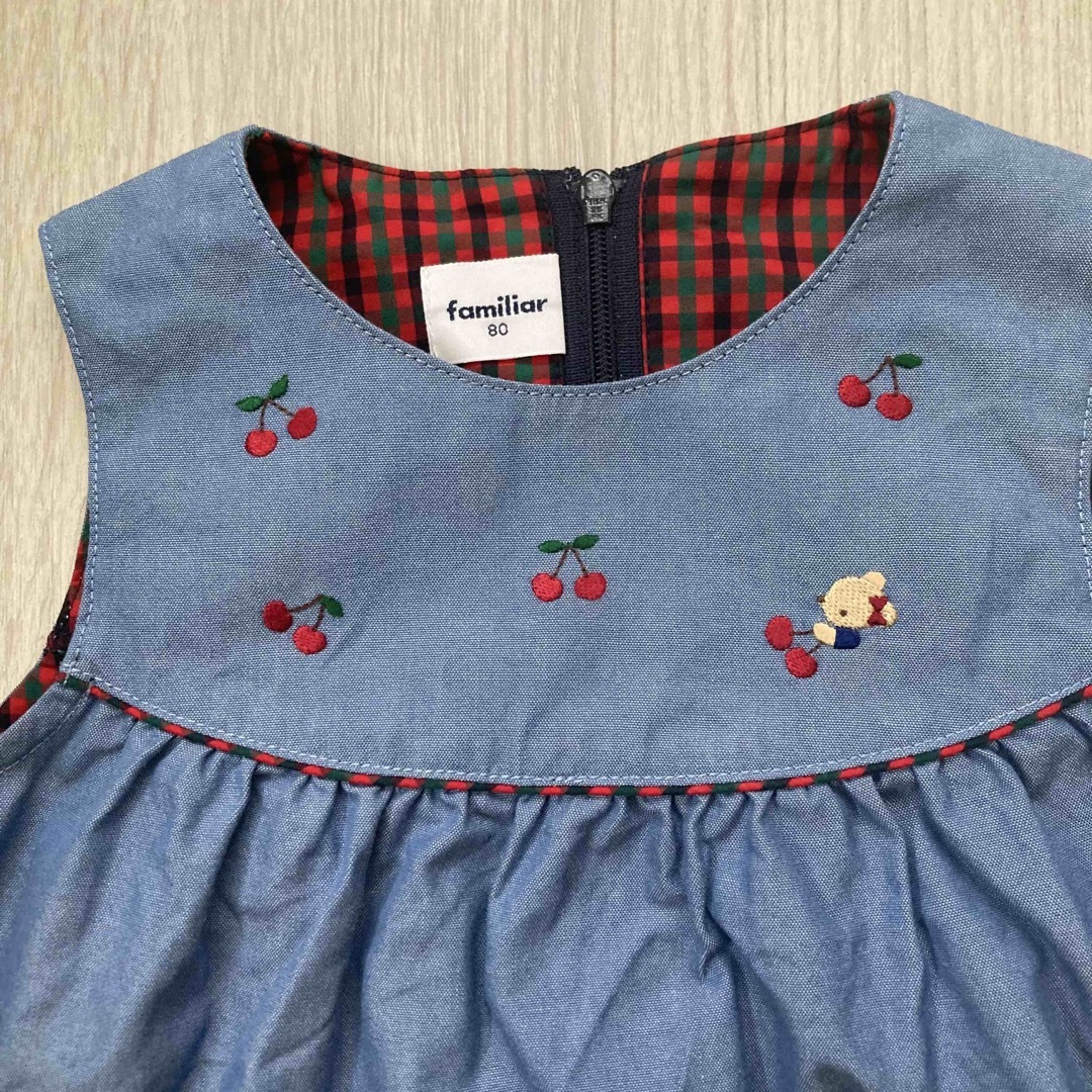 familiar - ファミリア ジャンパースカート80の通販 by あひる shop