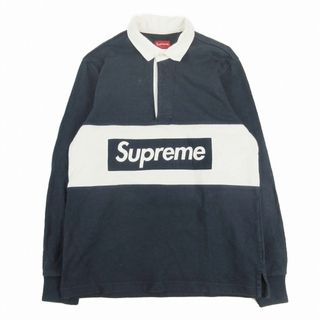 シュプリーム(Supreme)の美品 15AW シュプリーム チーム ラグビー ボックスロゴ ラガーシャツ 長袖(ポロシャツ)