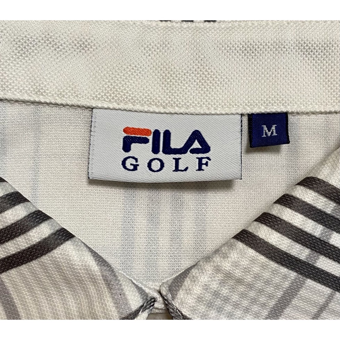 FILA(フィラ)のレディース FILA GOLF ポロシャツ チェック Mサイズ スポーツ/アウトドアのゴルフ(ウエア)の商品写真