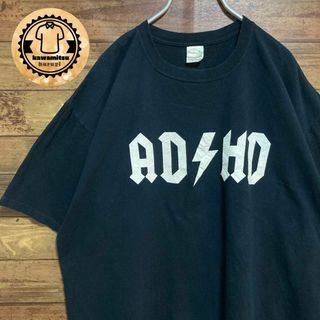 ミュージックティー(MUSIC TEE)の【オーバーサイズ】古着　アイスランドバンド　ADHD 音楽系バンドtシャツ2XL(Tシャツ/カットソー(半袖/袖なし))