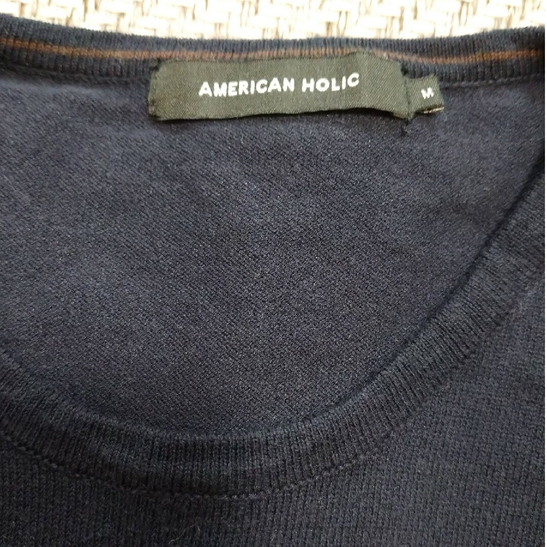 AMERICAN HOLIC(アメリカンホリック)のAMERICANHOLIC半袖セーター レディースのトップス(ニット/セーター)の商品写真