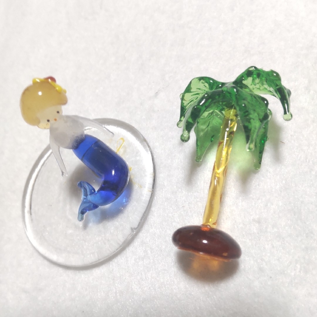 未使用品　ビーズキット　トーホー　マーメイド　人魚　ガラスの里　昭和レトロ　レア ハンドメイドの素材/材料(各種パーツ)の商品写真