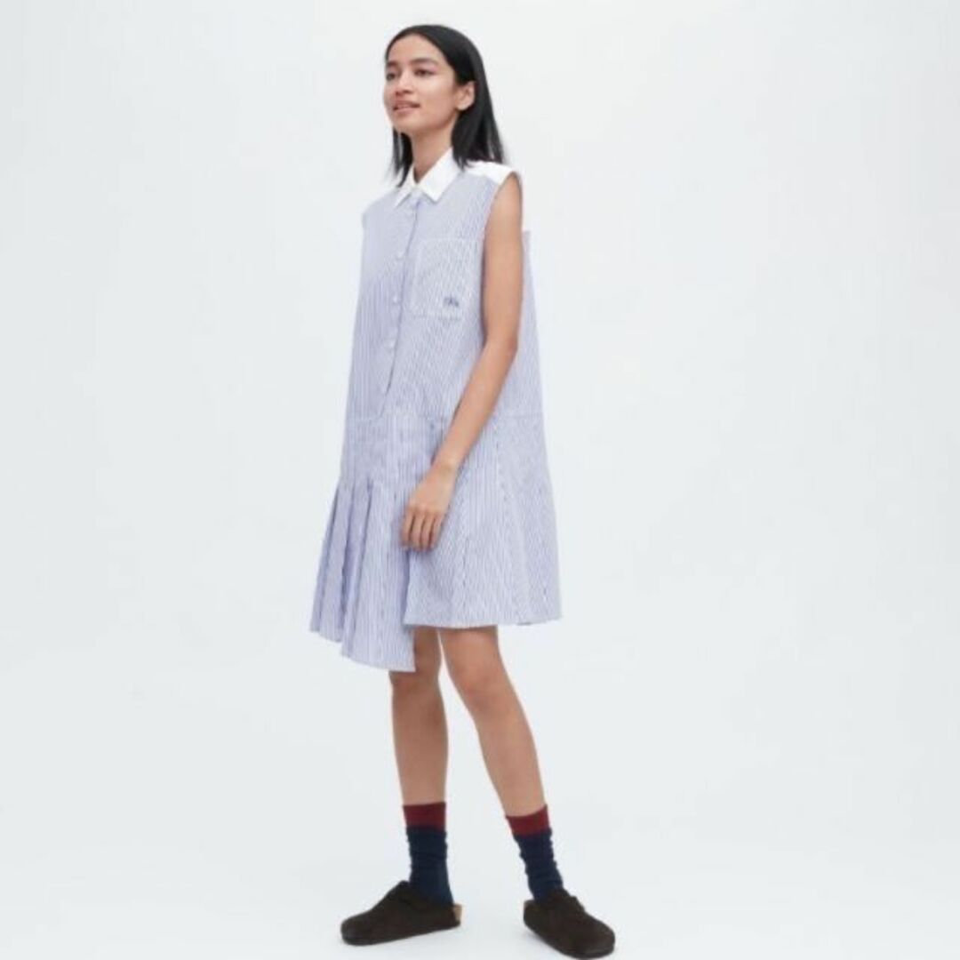 【新品タグ付き】ストライプシャツワンピース ユニクロ JW ANDERSON M