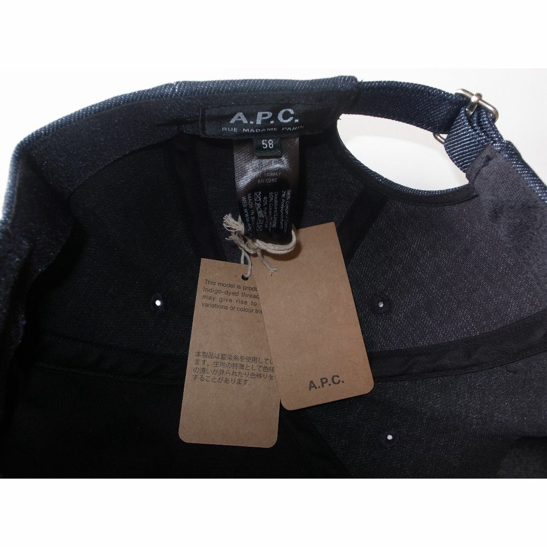 APC FEARLESS denim logo cap ロゴ デニム キャップ帽子