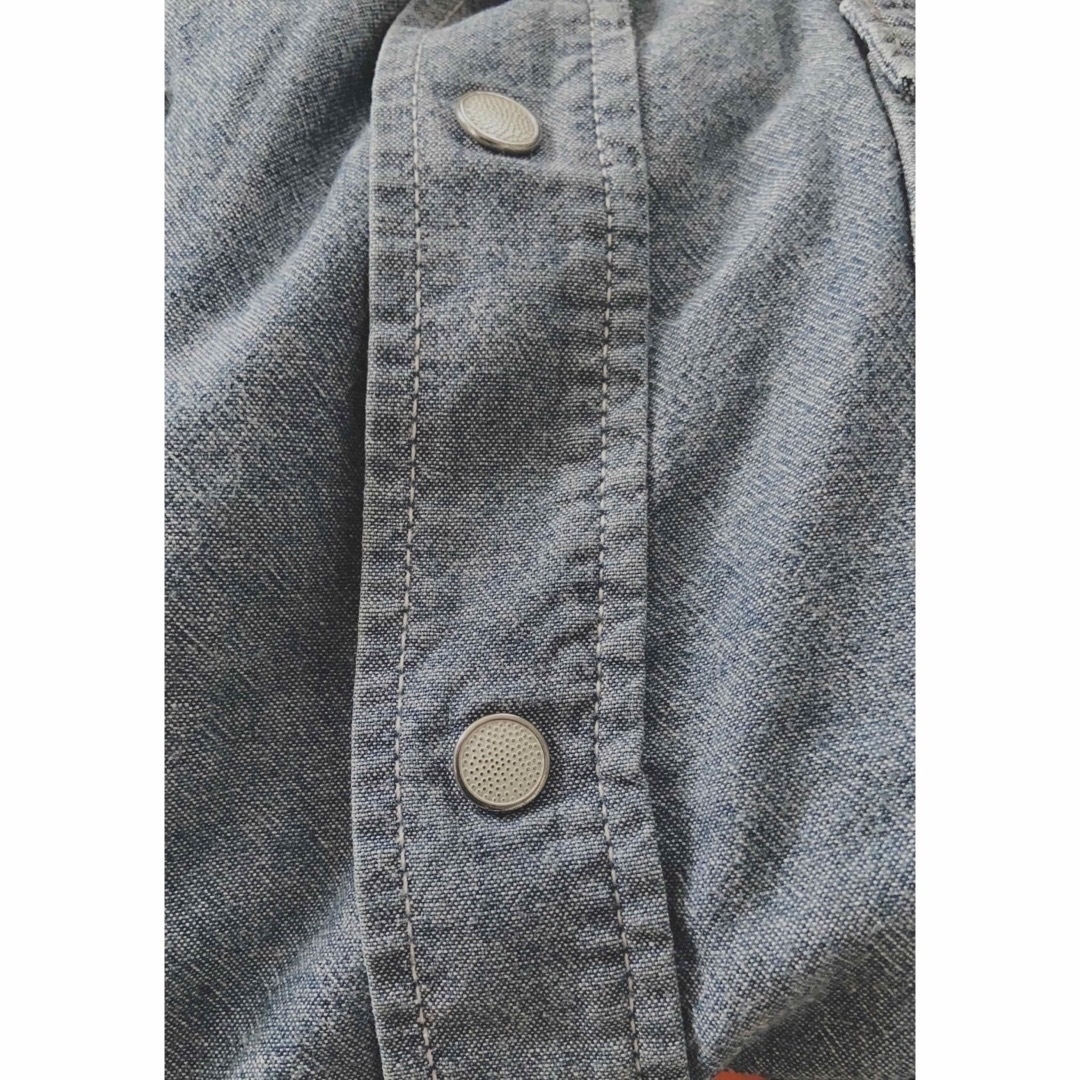 Wrangler(ラングラー)のラングラー デニムシャツ 長袖 イチゴボタン メンズのトップス(シャツ)の商品写真