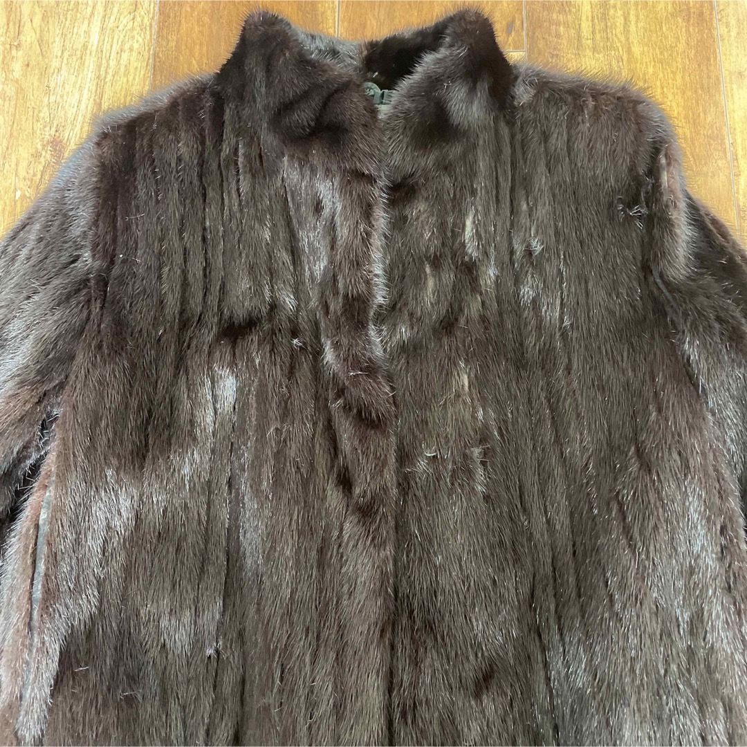PALODY 毛皮コート ハーフコート ブラウン 高級品 ミンクコート  レディースのジャケット/アウター(毛皮/ファーコート)の商品写真