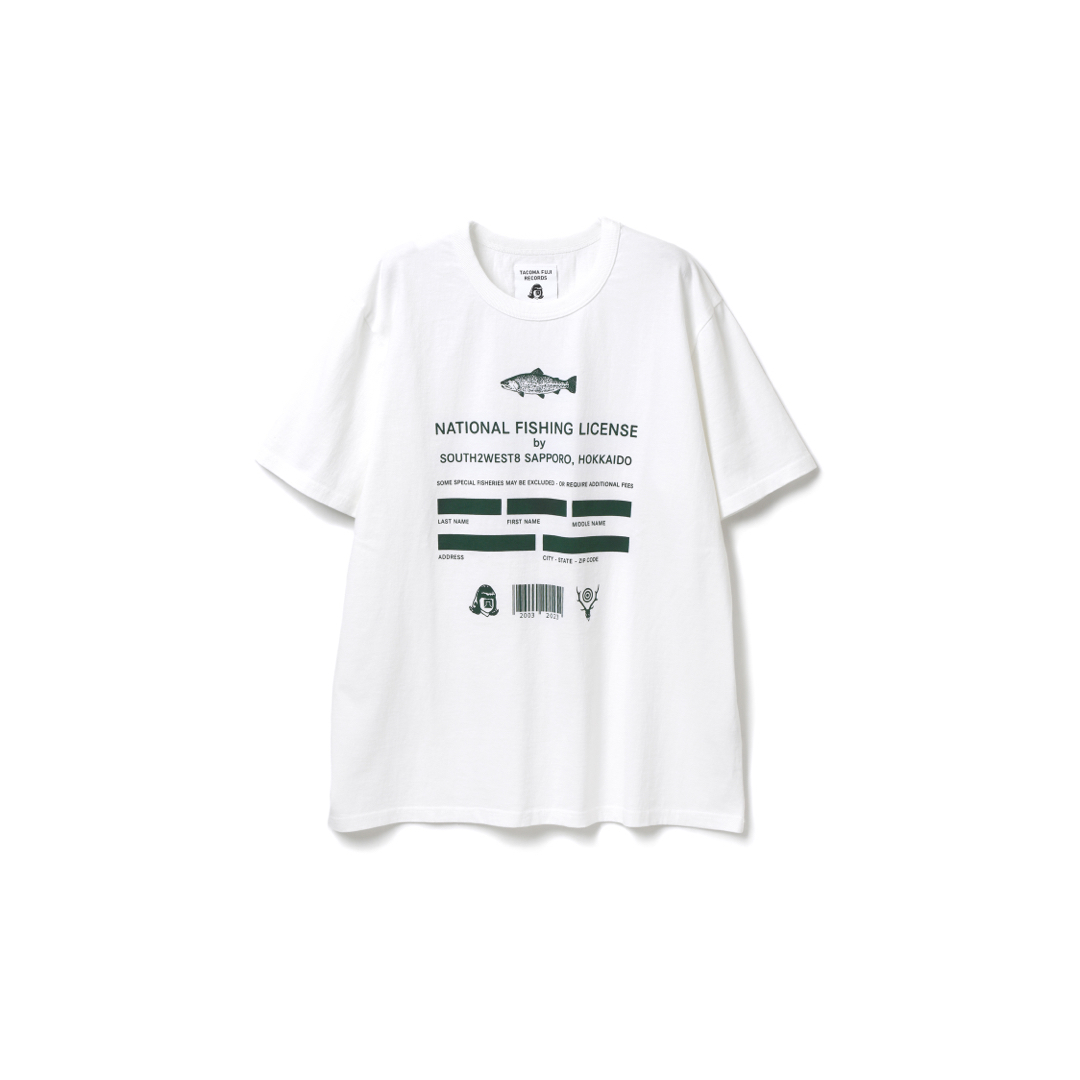 サウス2ウエスト8 タコマフジレコード コラボ Tシャツ 白 ホワイト L