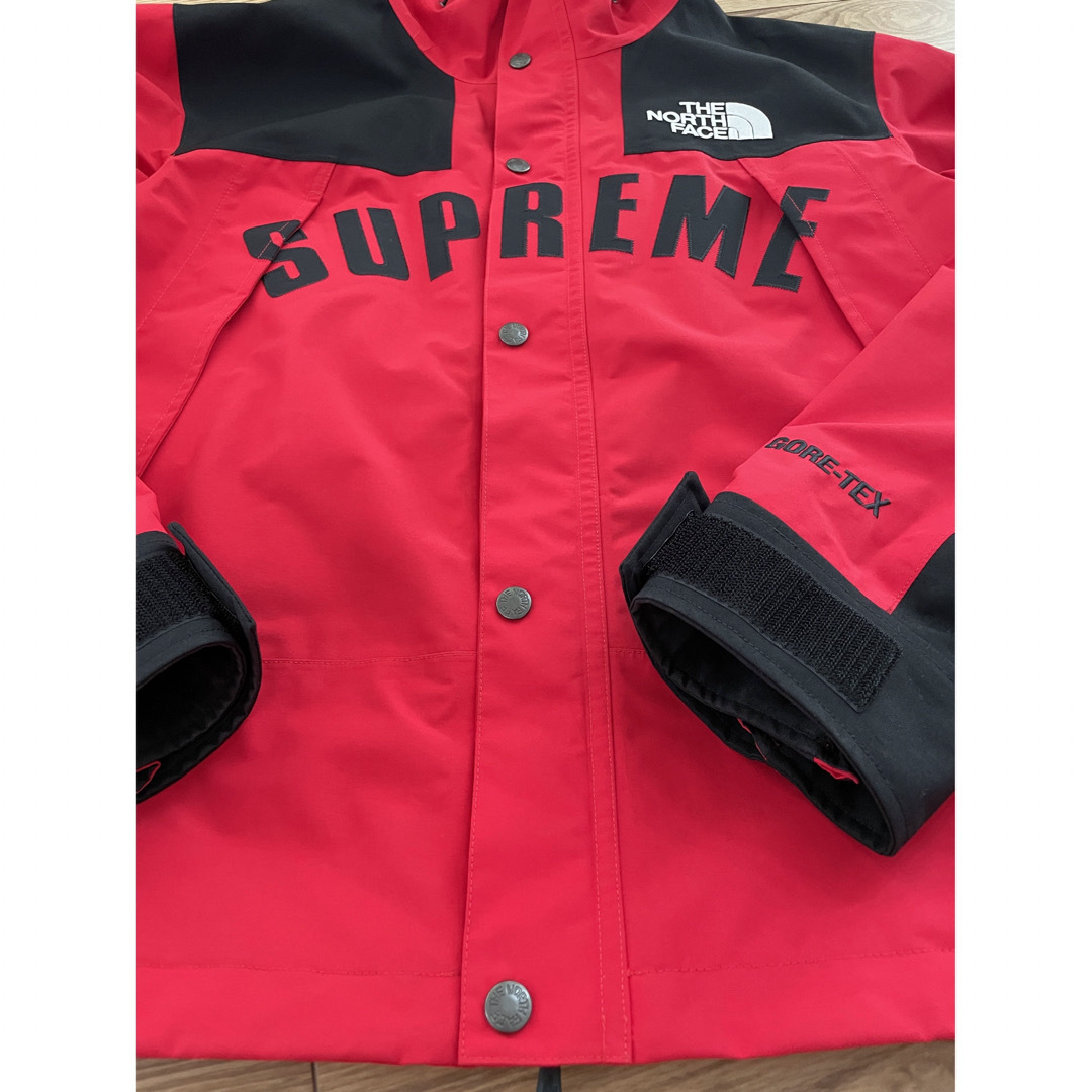 希少SUPREME × THE NORTH FACE アーチロゴ レッド　S