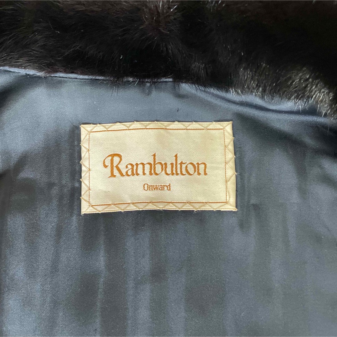 ONWARD J BRIDGE(オンワードジェイブリッジ)のランブルトン オンワード ミンク 毛皮コート ブラック系  レディースのジャケット/アウター(毛皮/ファーコート)の商品写真