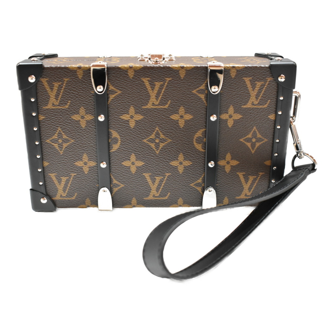 【おしゃれ★品】 LOUISVUITTON
ウォレット・トランク M20250 モノグラムマカサー/ブラウン×ブラック コーティングキャンバス 長財布　セカンドバッグ　クラッチバッグ　　おしゃれ　人気　ユニセックス　プレゼント包装可 松山久万ノ台店