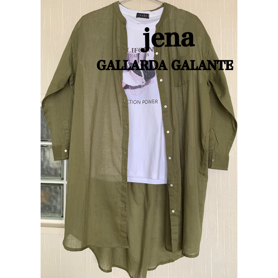 GALLARDA GALANTE(ガリャルダガランテ)のsato様　GALLARDAGALANTE jena  シアーシャツブラウス レディースのトップス(シャツ/ブラウス(長袖/七分))の商品写真