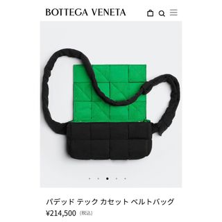 ボッテガヴェネタ(Bottega Veneta)の【美品】Bottega Veneta パデッド テック カセット ベルトバッグ(ショルダーバッグ)