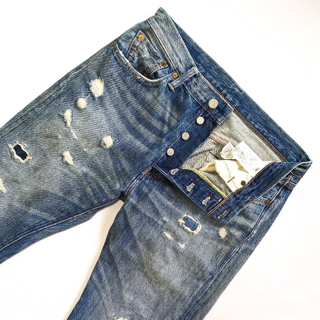 ︎W30リーバイス 501 W30 Levis デニム ジーンズ ボタンフライ リペア