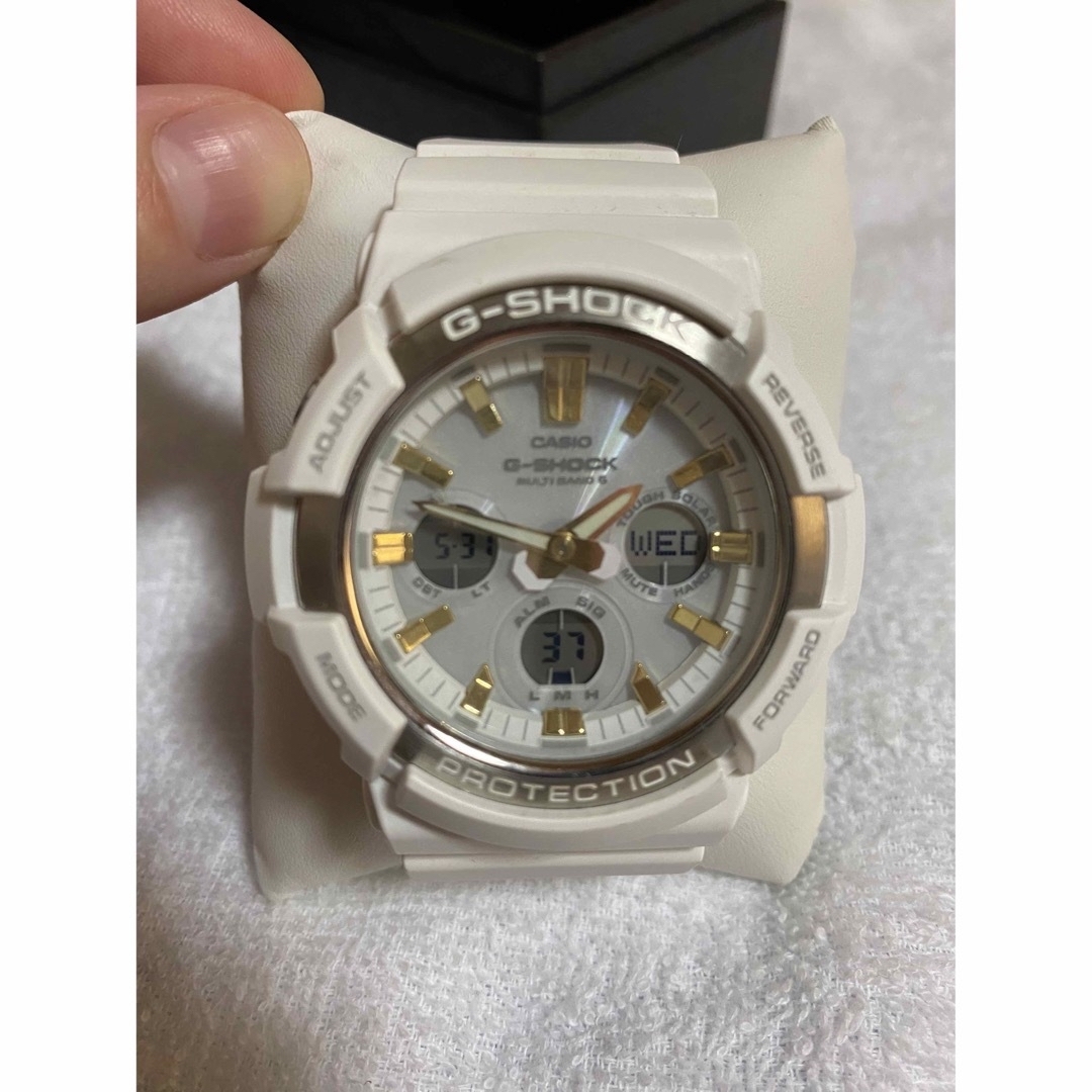 used品CASIO 5444/5524JA G-SHOCK 白 保証書、箱付き