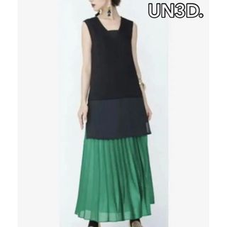 UN3D. - 【美品】UN3D. アンスリード 袖なしトップス シアー