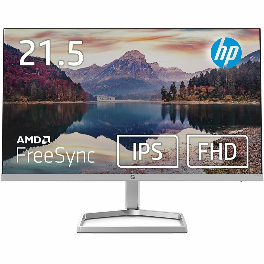 期間限定スペシャル HP モニター M22f 21.5インチ フルHD 薄型 非光沢 IPSパネル スマホ/家電/カメラ