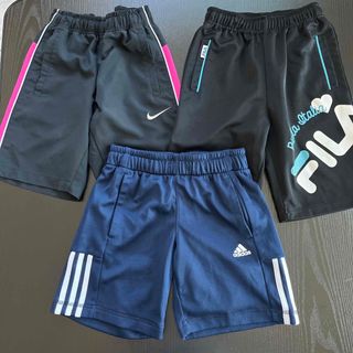 ナイキ(NIKE)のナイキ FILA adidasハーフパンツ3枚セット 中古 130(パンツ/スパッツ)