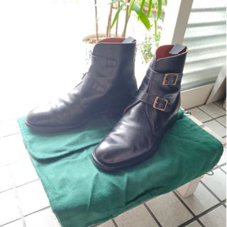 クロケットアンドジョーンズ モンクストラップ ビジネスシューズ/革靴
