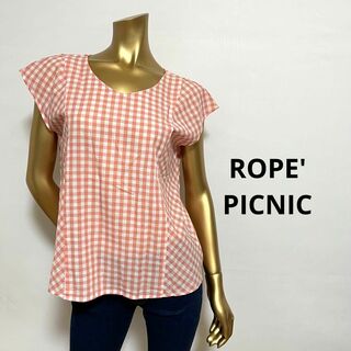 ロペピクニック(Rope' Picnic)の【2649】ROPE' PICNIC ギンガムチェック ノースリーブ シャツ(シャツ/ブラウス(半袖/袖なし))