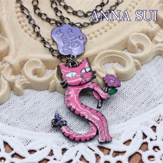 アナスイ(ANNA SUI)のアナスイ ピンクのネコ ネックレス(ネックレス)
