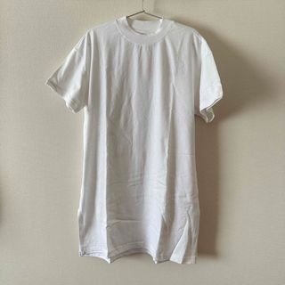 ムジルシリョウヒン(MUJI (無印良品))のMUJI 無印　クルーネック　Tシャツ　白　新品　タグ付き(Tシャツ(半袖/袖なし))