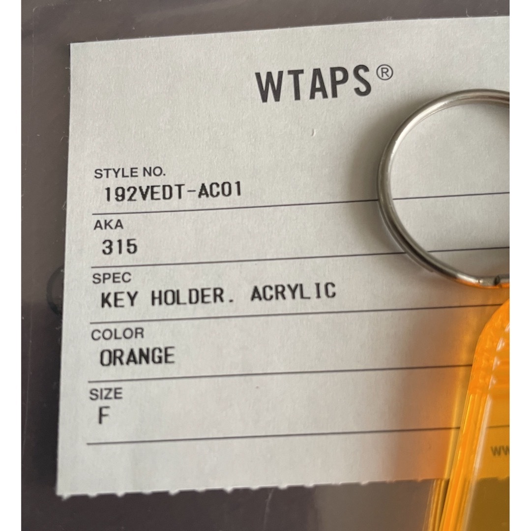 W)taps(ダブルタップス)のwtaps 315アクリルキーホルダー メンズのファッション小物(キーホルダー)の商品写真