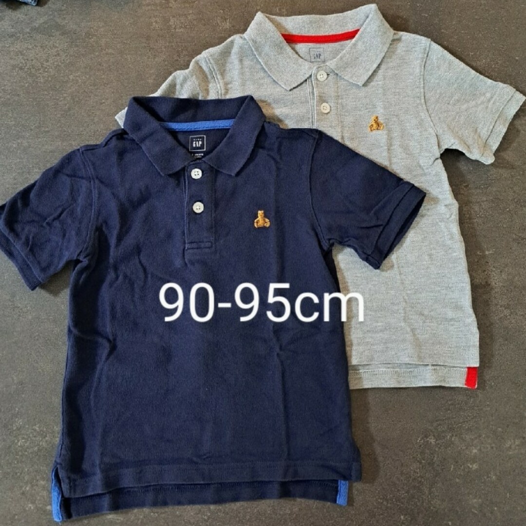 babyGAP(ベビーギャップ)のbabyGAP ポロシャツ　２枚セット　90-95 キッズ/ベビー/マタニティのキッズ服男の子用(90cm~)(Tシャツ/カットソー)の商品写真