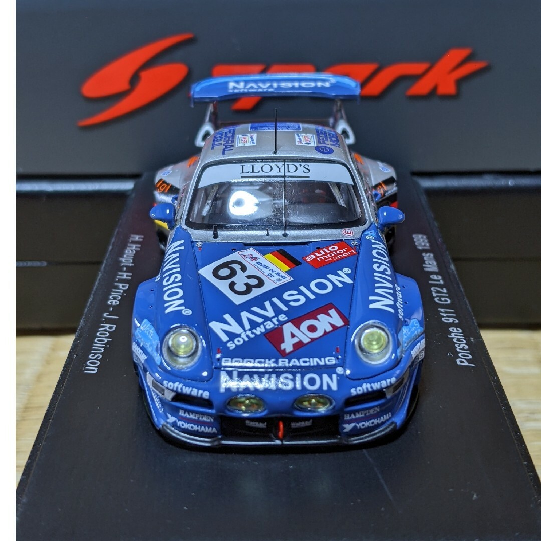 spark、スパーク1/43　ポルシェ911 GT 2ミニカー