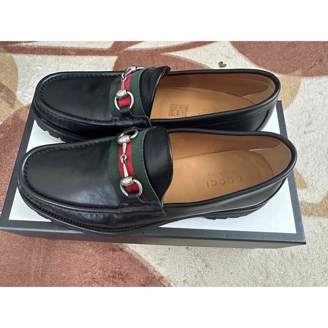 美品 GUCCI グッチ ホースビット ローファー コマンドソール 5 1/2-