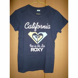 ロキシー(Roxy)の再値下☆ＲＯＸＹ Ｔシャツ☆ネイビー☆Ｓサイズ(Tシャツ(半袖/袖なし))