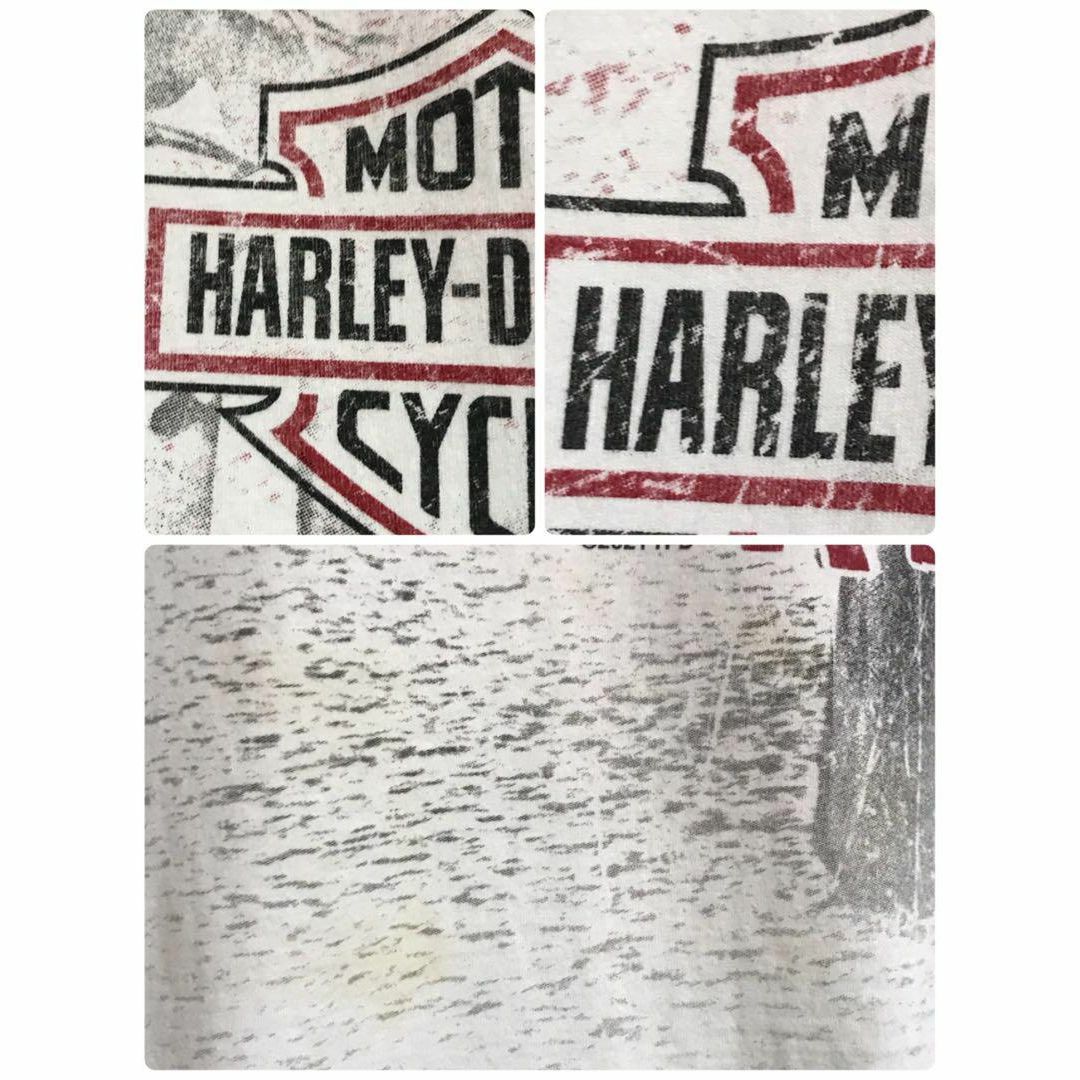 Harley Davidson(ハーレーダビッドソン)の【希少デザイン】ハーレーダビッドソン　裏表ビッグプリントTシャツ　E581 メンズのトップス(Tシャツ/カットソー(半袖/袖なし))の商品写真