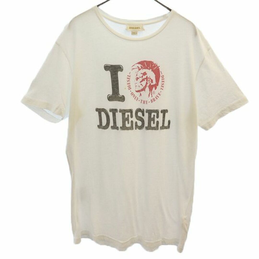 新品 正規 DIESEL ディーゼル CUBA Ｔシャツ Ｍサイズ　ホワイト