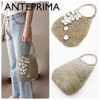 アンテプリマワイヤーバッグ(ANTEPRIMA/WIREBAG)のアンテプリマ　ワイヤーバッグ　ハンドバッグ　フィオリトゥーラ　花飾り　シルバー(ハンドバッグ)