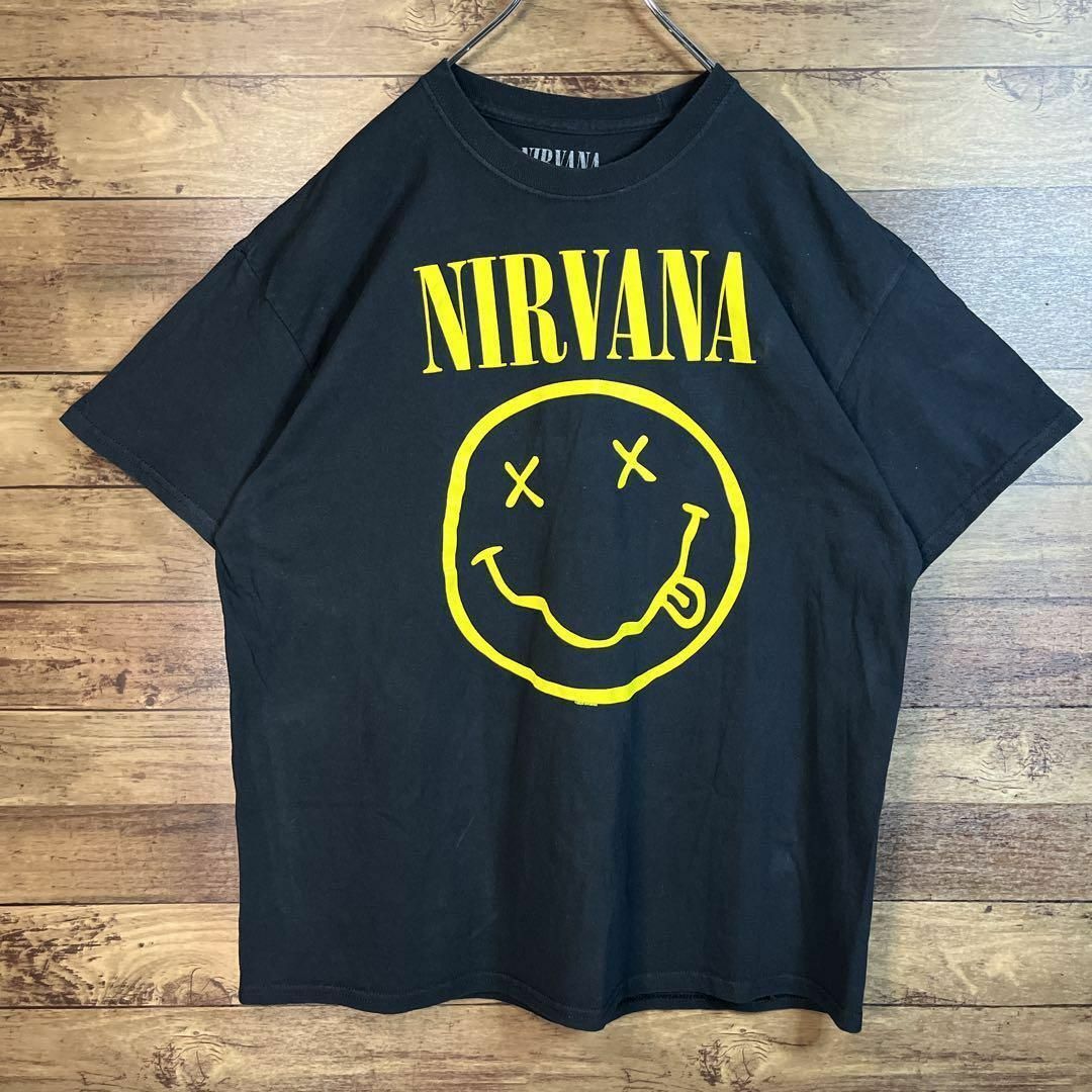 MUSIC TEE(ミュージックティー)の【オーバーサイズ】古着　音楽系　ニルヴァーナ　NIRVANA バンドTシャツXL メンズのトップス(Tシャツ/カットソー(半袖/袖なし))の商品写真