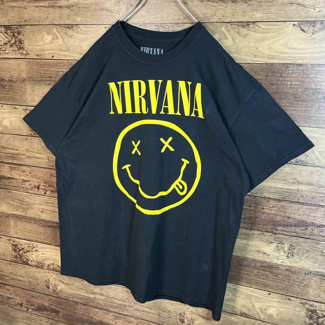 MUSIC TEE(ミュージックティー)の【オーバーサイズ】古着　音楽系　ニルヴァーナ　NIRVANA バンドTシャツXL メンズのトップス(Tシャツ/カットソー(半袖/袖なし))の商品写真