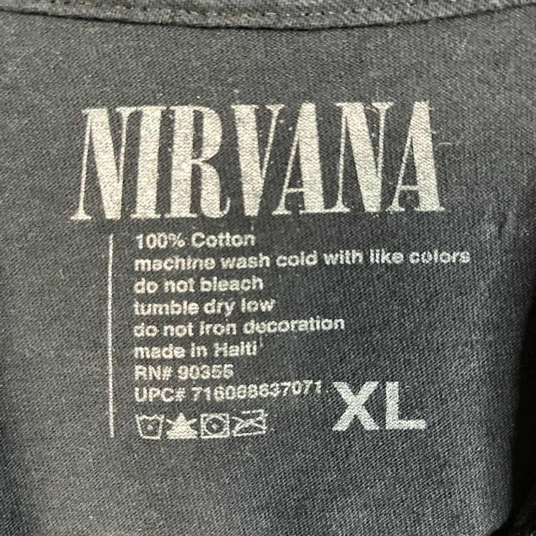 MUSIC TEE(ミュージックティー)の【オーバーサイズ】古着　音楽系　ニルヴァーナ　NIRVANA バンドTシャツXL メンズのトップス(Tシャツ/カットソー(半袖/袖なし))の商品写真