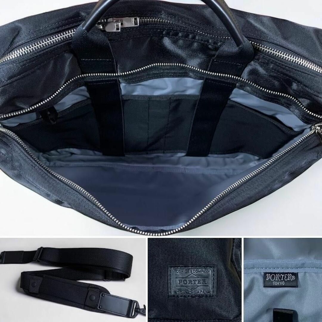 極美品】PORTER リフト 2WAY ブリーフケース ビジネスバッグ 黒 | www
