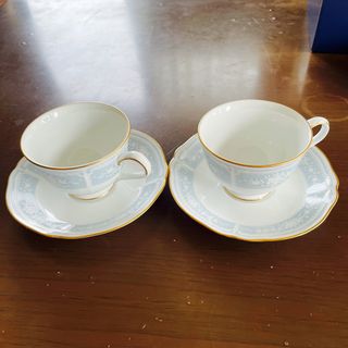 ノリタケ(Noritake)のノリタケ　カップ&ソーサー　2客(グラス/カップ)