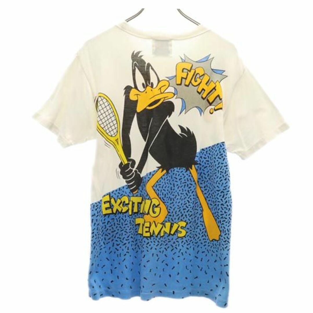 LOONEY TUNES TENNIS 90s ワーナーブラザーズ オールド プリント 半袖 Tシャツ ホワイト系  メンズ   【230618】