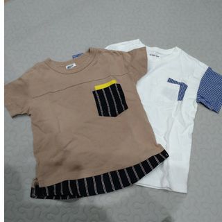 グローバルワーク(GLOBAL WORK)のグローバルワーク　110cm＆BREEZETシャツ(Tシャツ/カットソー)