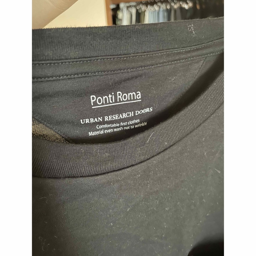 URBAN RESEARCH DOORS(アーバンリサーチドアーズ)の洗濯のみ　『毛玉防止 ポンチポケットTシャツ　Ponti Roma メンズのトップス(Tシャツ/カットソー(半袖/袖なし))の商品写真